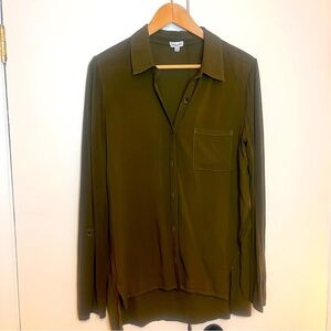 Splendid Olive Green Button-Up Shirt M